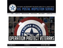 Tablet Screenshot of postalinspectors.uspis.gov